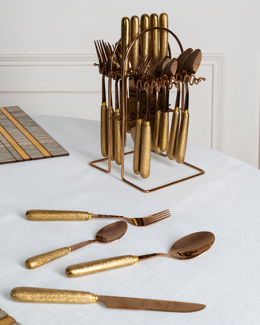 Alika Gold Cutlery Set