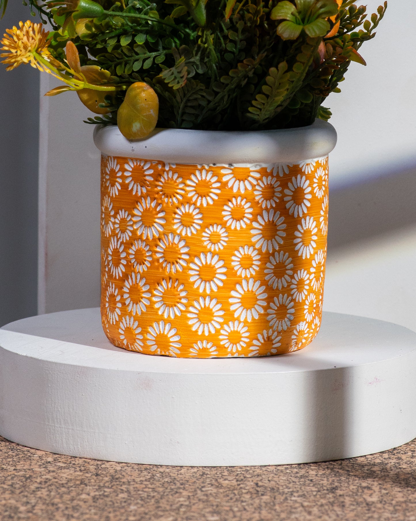 Faux Planter Orange
