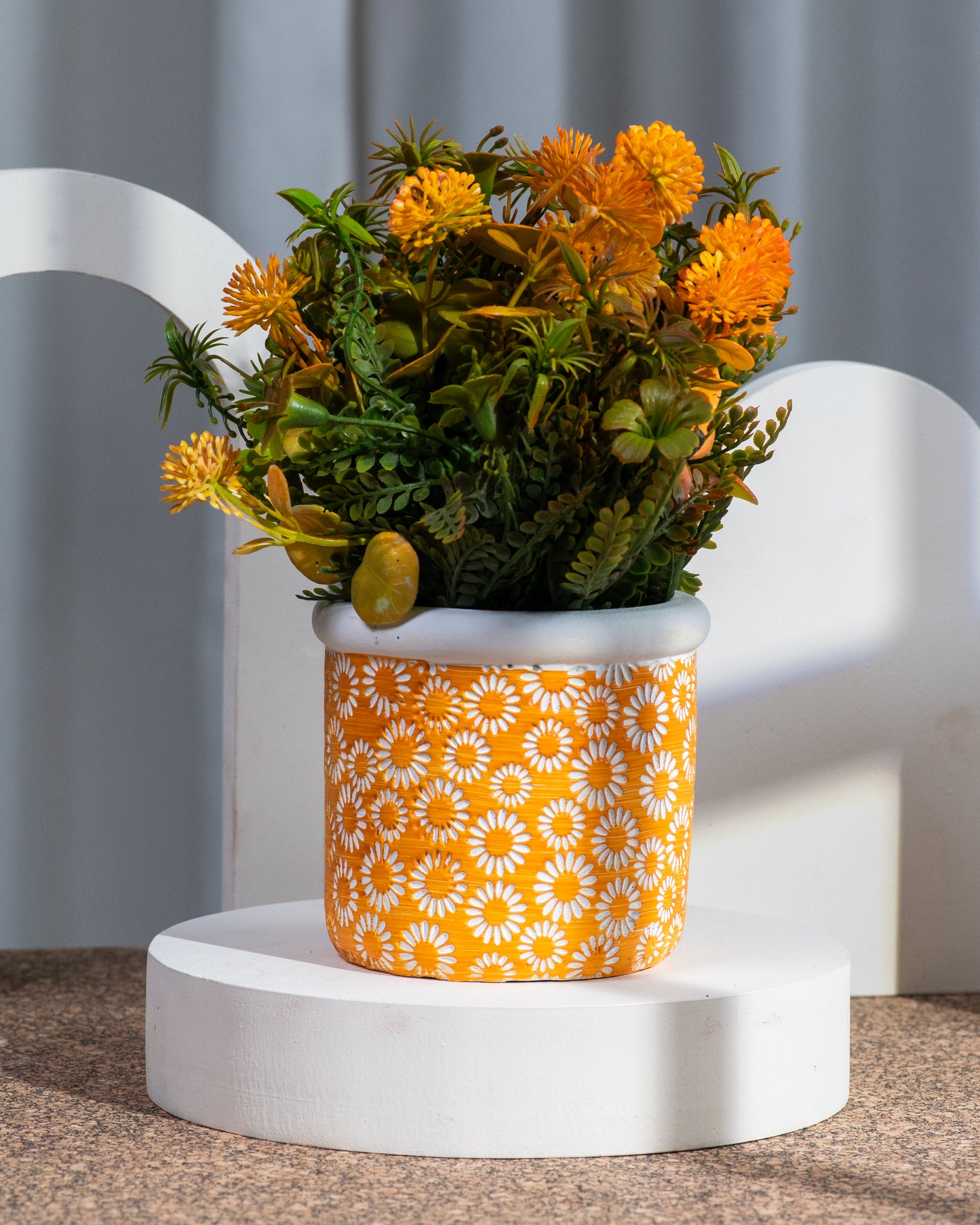 Faux Planter Orange