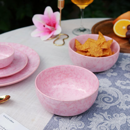 Pink Ceramic 20 Piece Dinner Set