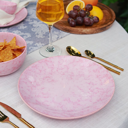 Pink Ceramic 20 Piece Dinner Set