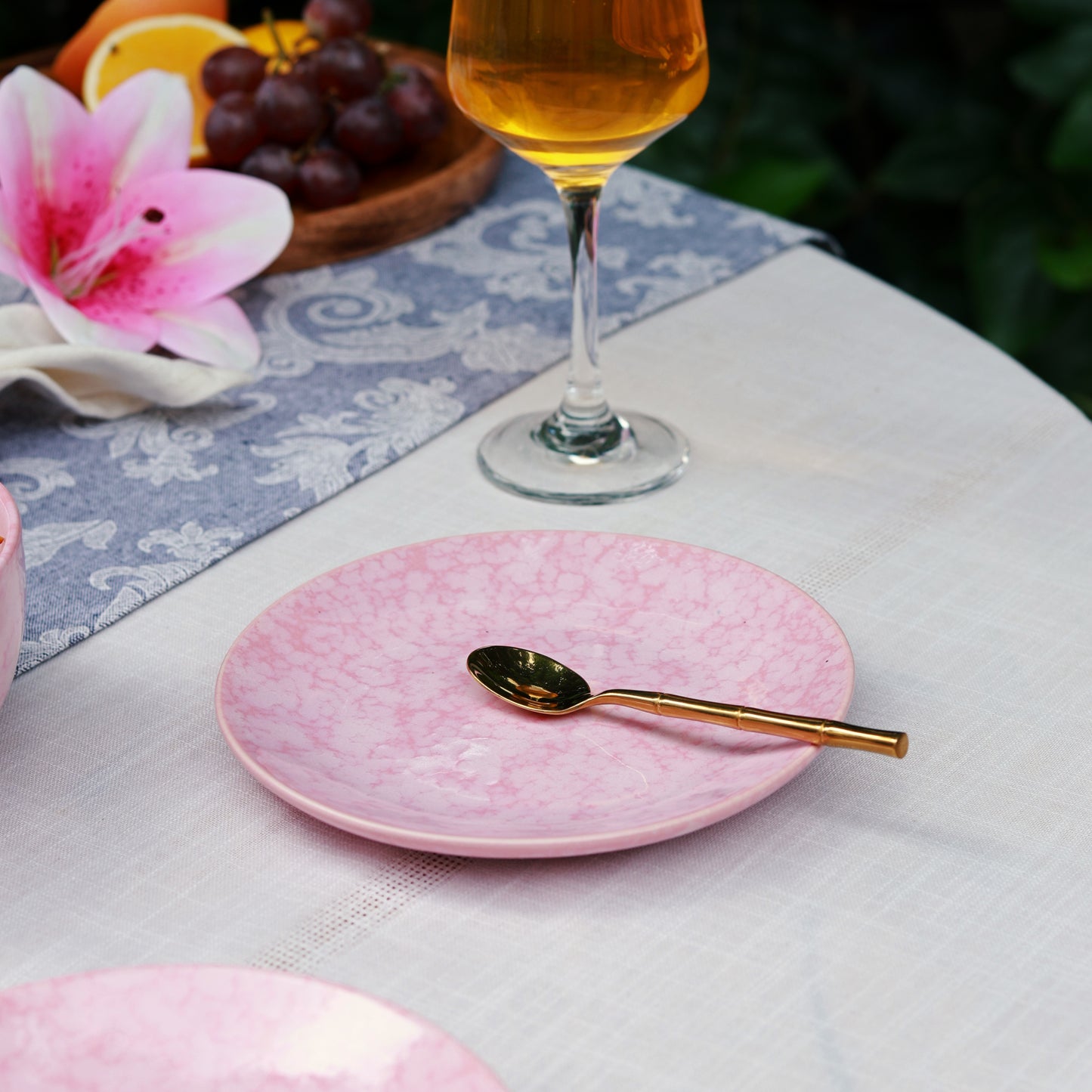 Pink Ceramic 20 Piece Dinner Set