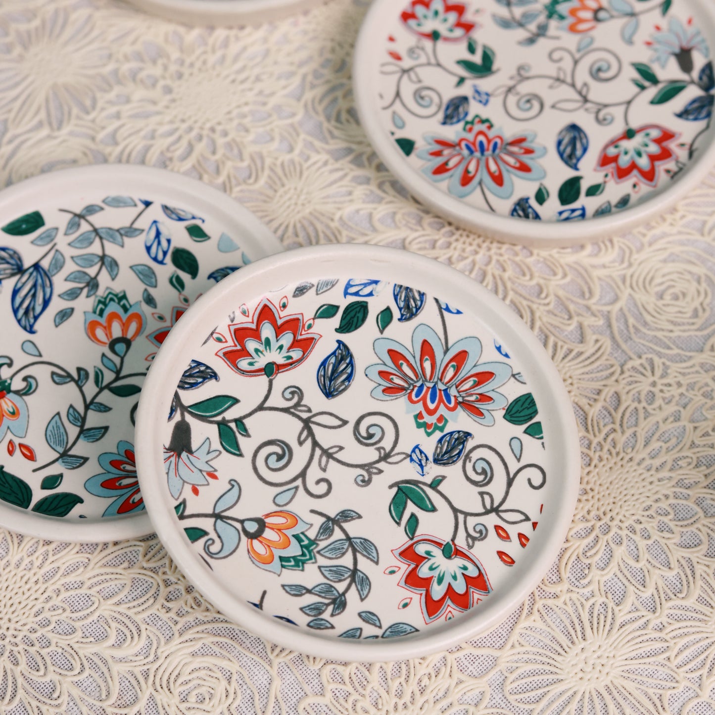 Floral Coaster- Set of 4