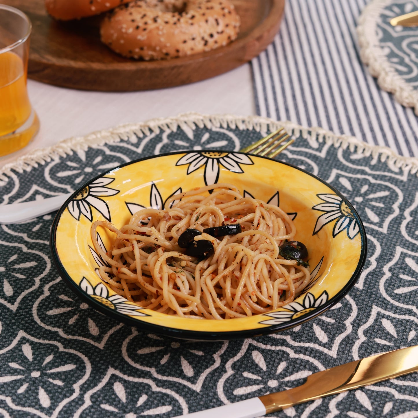 Yellow Pasta Plate