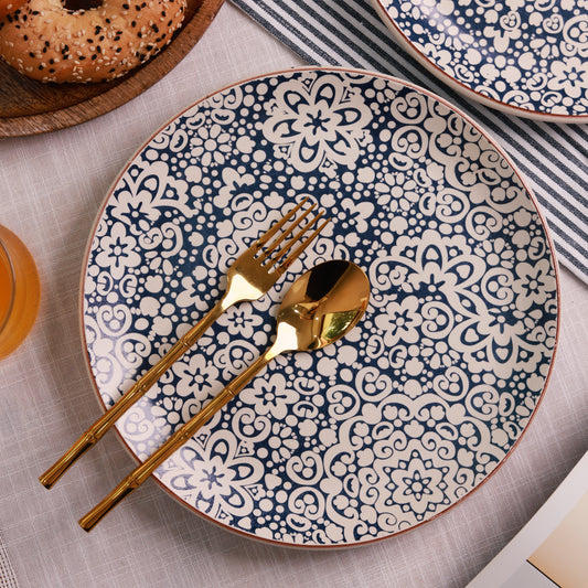 Blue Floral Plate