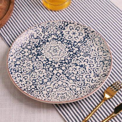 Blue Floral Plate