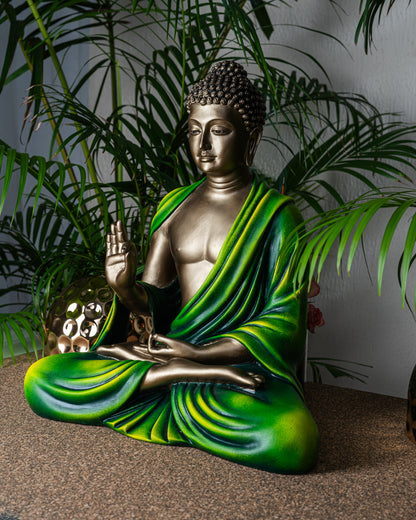 Green Budha Decorative Statue