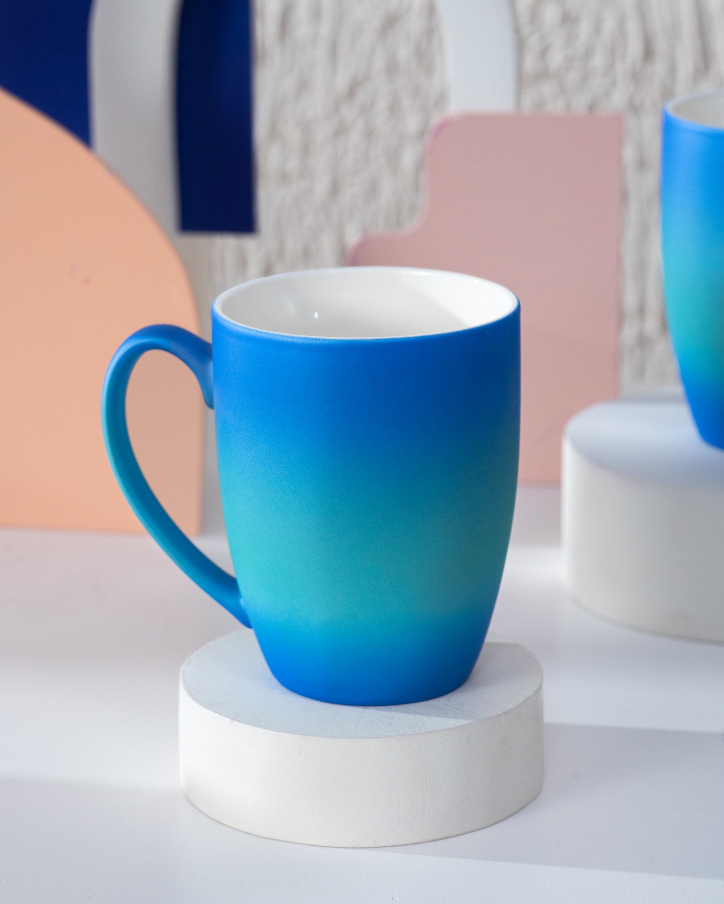 Multicolored Coffee Mug- Blue