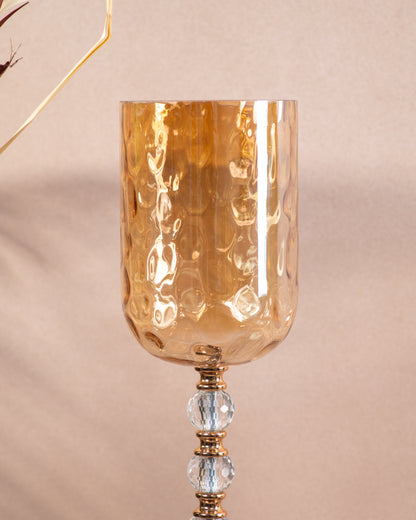 Glass Candle Stand- Long