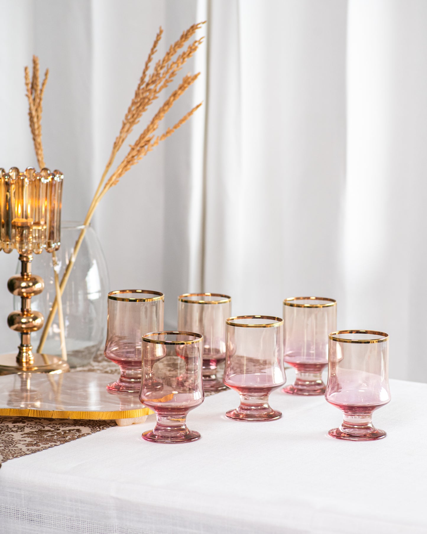 OPAL VINTAGE GLASSES- SET OF 6