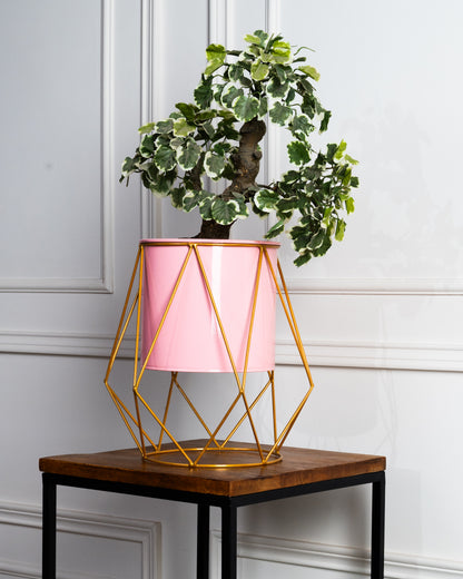 Pink Metal Planter