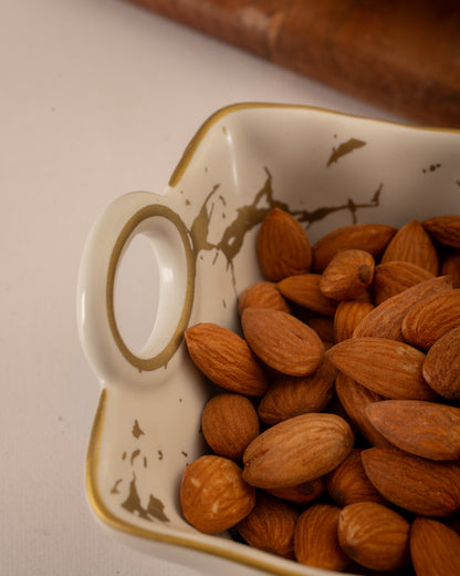 Marble Top Snack Serving Tray