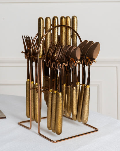 Alika Gold Cutlery Set