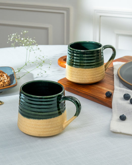 Earthy Ceramic Coffee Mug (Set of 2)