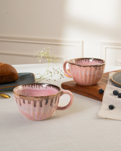 Cappuccino Mugs - Pink