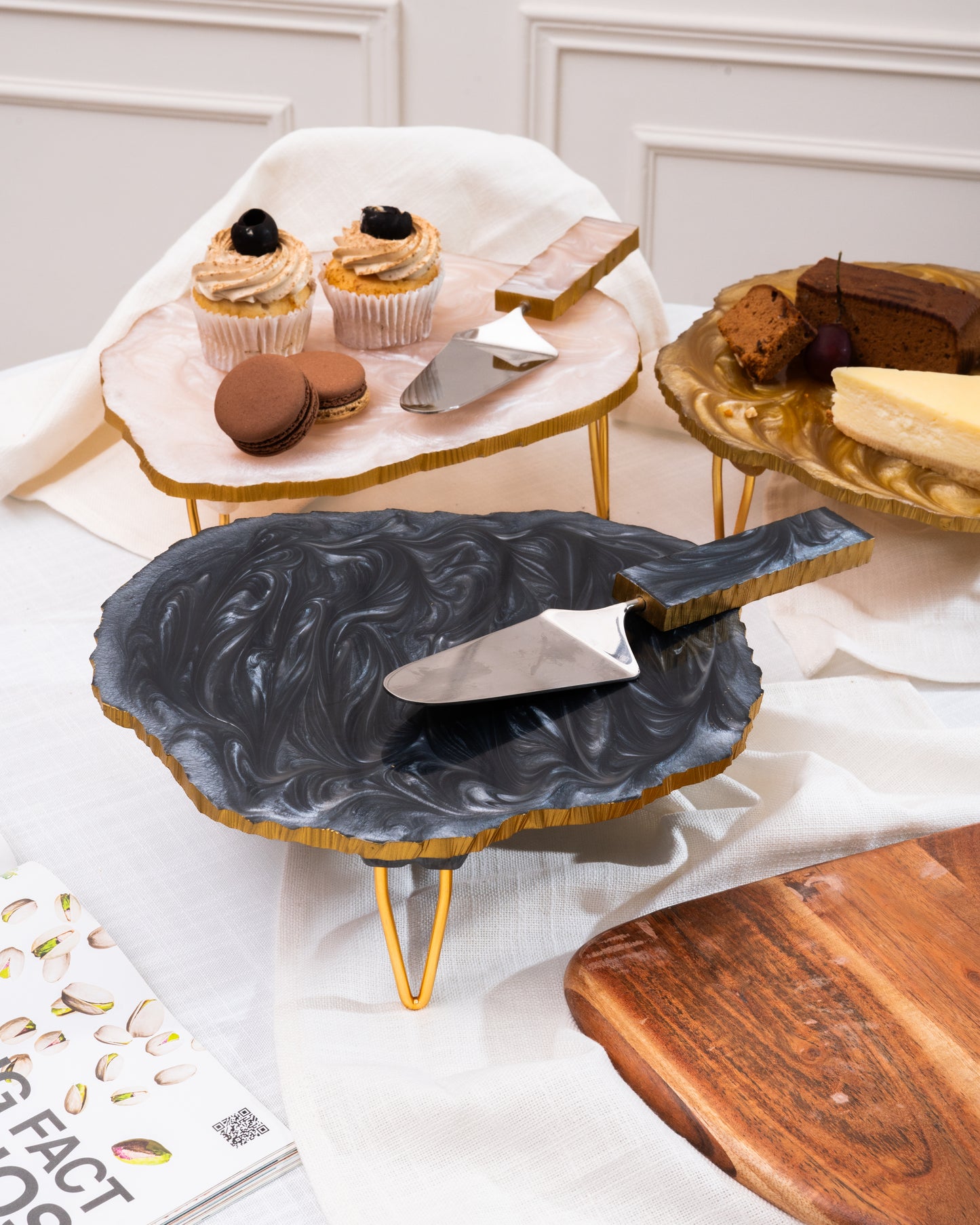 Marble Top Cake Stand