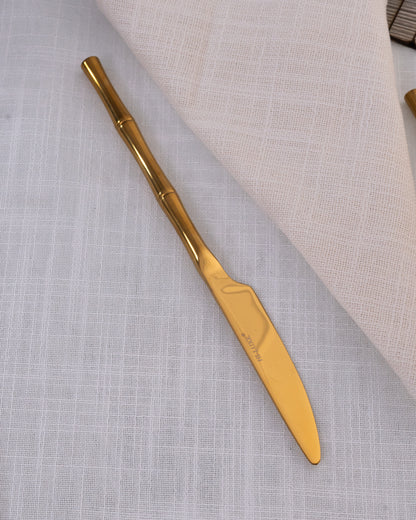 Bamboo Gold Cutlery Set