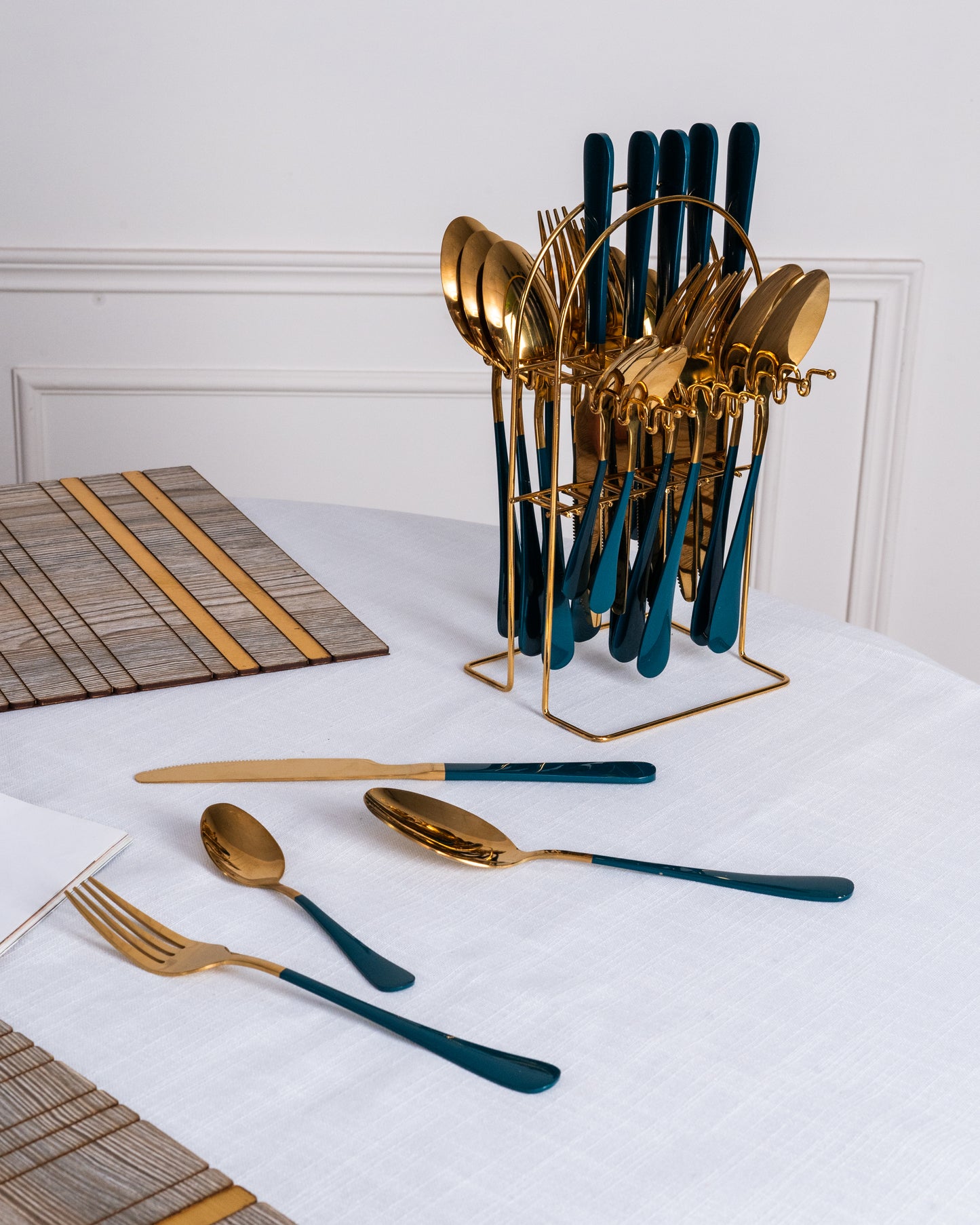 Emerald Gold Cutlery- Green