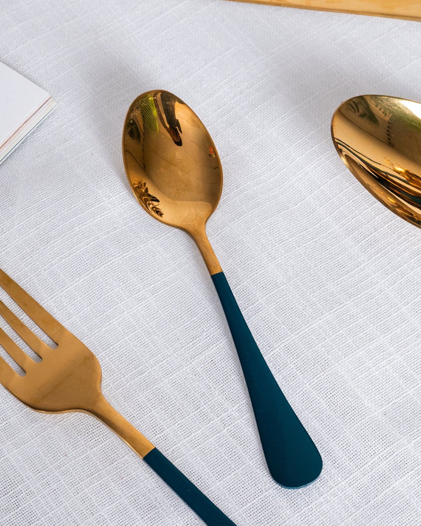 Emerald Gold Cutlery- Green