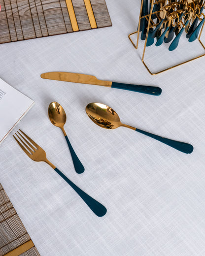 Emerald Gold Cutlery- Green