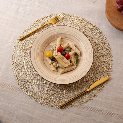 Circular Patterned Pasta Plate