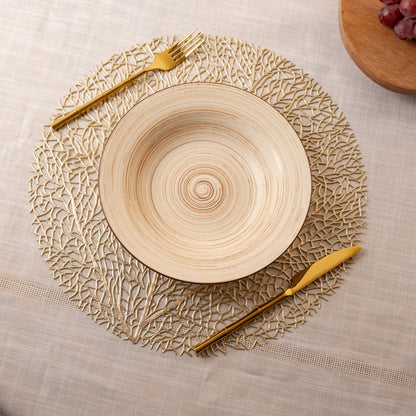 Circular Patterned Pasta Plate