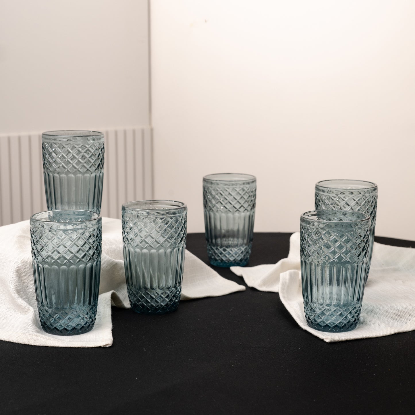 Blue Water Glass Set