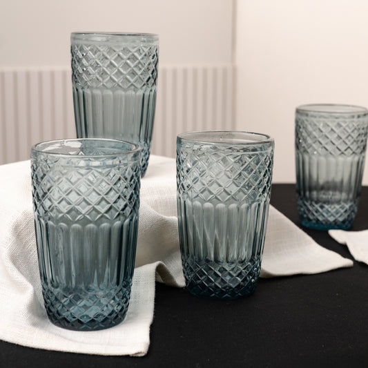 Blue Water Glass Set