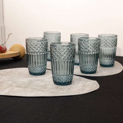 Blue Water Glass Set