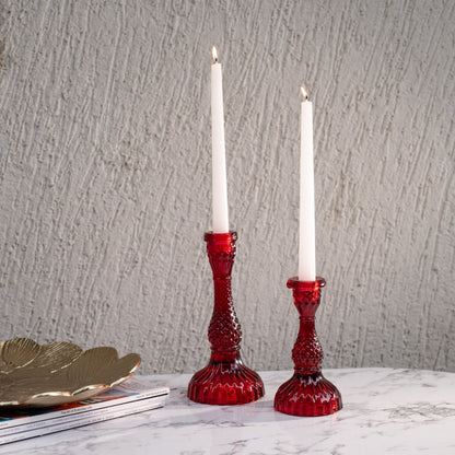 Crystal Glass Candle Stand