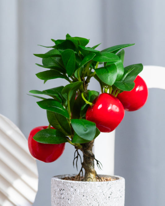 Faux Apple Planter