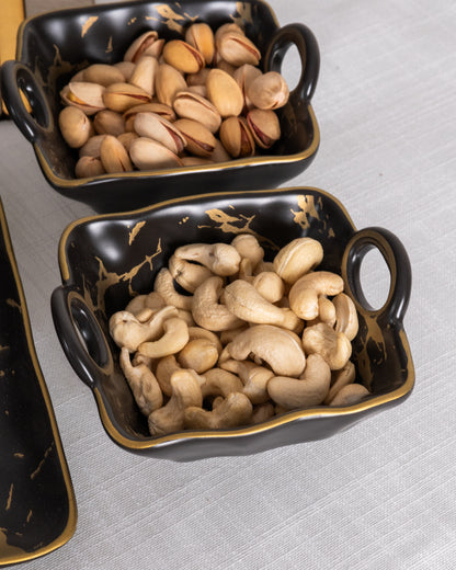 Marble Top Snack Serving Tray